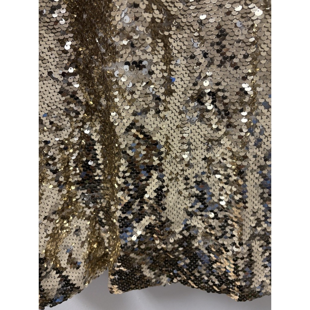 NWT "Lucky & Blessed Women's Tunic/Top Gold Sequins Sz Large Holiday Glam - Picture 5 of 11